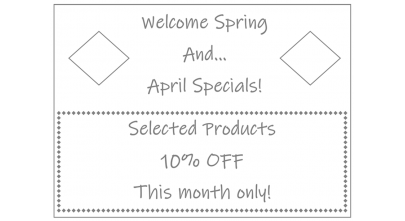 Specials - April 2025